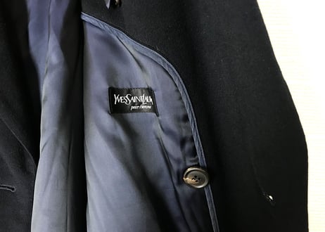 80-90s  yves saint laurent cashmere double long coat