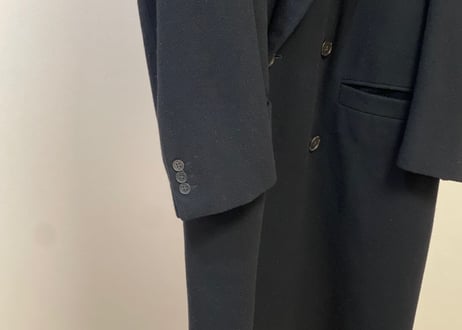 80s gianni versace cashmere wool double chesterfield coat