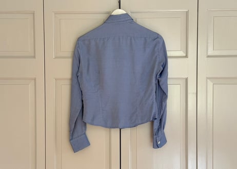 80-90s salvatore ferragamo short length shirt