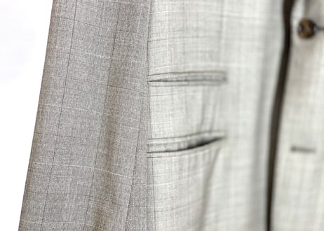 hermes check set up suit