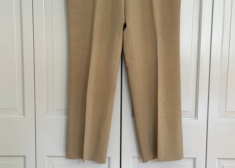 balenciaga rogo wide tack trousers