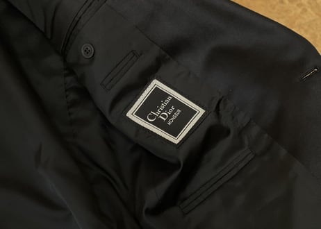 christian dior tuxedo set up suit