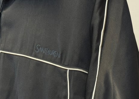 saint laurent 2023aw satin logo jacket