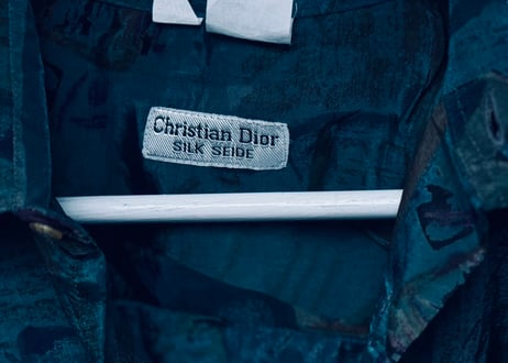 70-80s dior silk shirt
