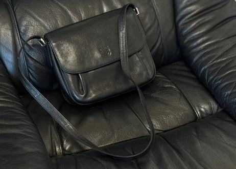 loewe anagram leather shoulder bag