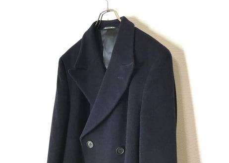 giorgio armani double chesterfield coat