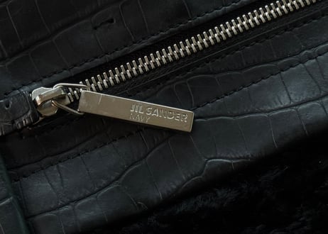 jilsander leather shoulder bag
