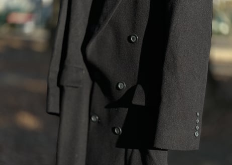 80-90s double chesterfield coat