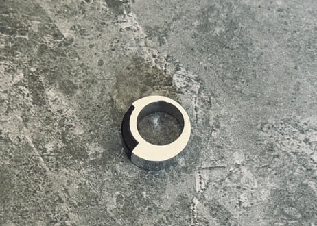 vintage chanel coco silver ring #2