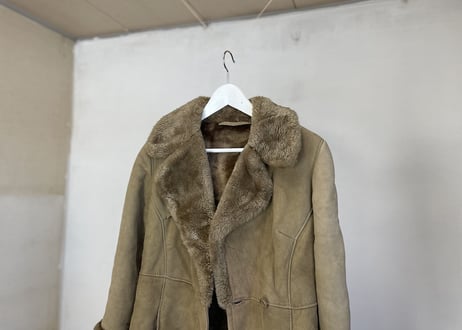 loewe mouton leather long coat