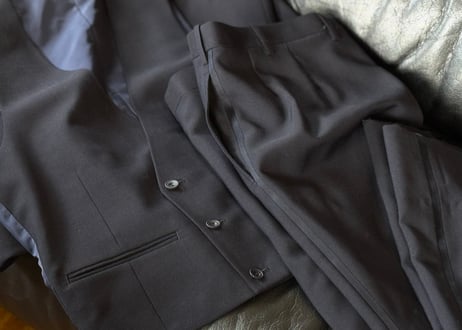 dior three piece set up tuxedo set up suit dead stock