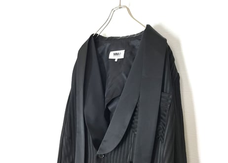 2018aw mm6 over size stripe coat dead stock