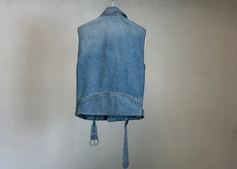 maison margiela sleeveless denim jacket