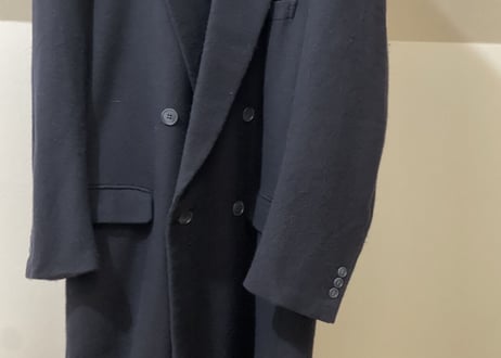 lanvin cashmere double chester field coat