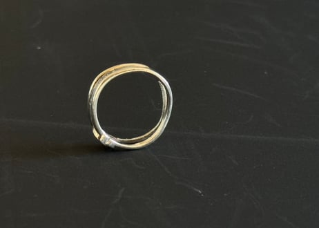 gucci logo silver ring