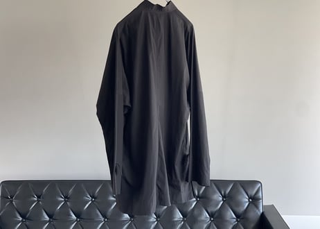 y's bang on over size china shirt coat
