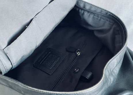 coach leather back pack