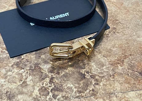 saint laurent leather bracelet
