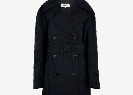 mm6 maison margiela 2020aw crash trench coat 42 dead stock