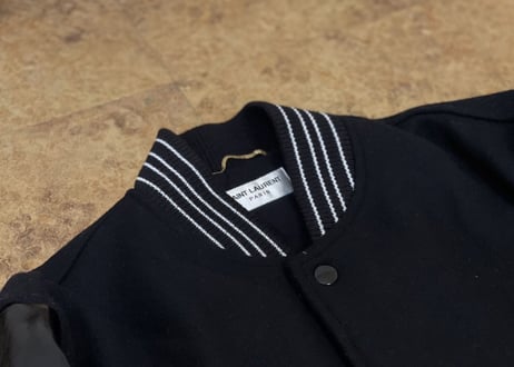saint laurent leather switch jacket