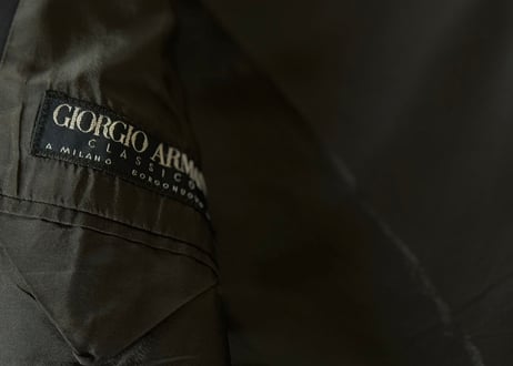 giorgio armani clasico super 150s double set up suit