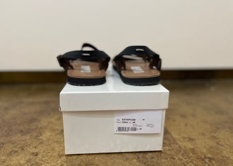 maison margiela leather sandals dead stock