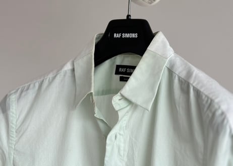 rafsimons mint green shirt