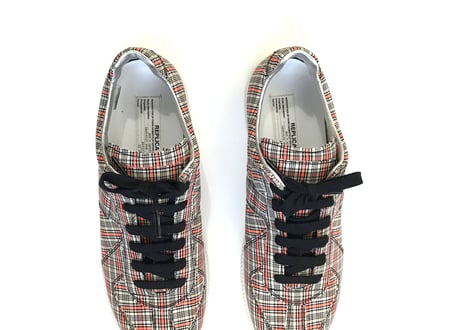 2019aw maison margiela check german trainer 41 dead stock