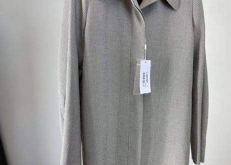 mm6 maison margiela check long coat
