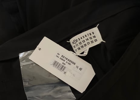 maison margiela 2020ss trousers black dead stock
