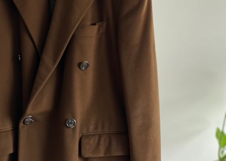 80s made in Italy pure cashmere boule chester field coat