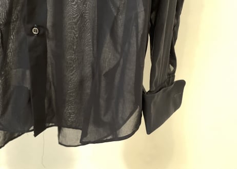 giorgio armani 2018ss sheer shirt