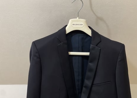 balmain 2019aw tuxedo set up suit dead stock