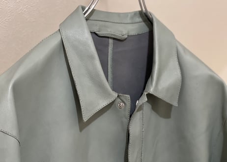 emporio armani sheep leather shirt jacket