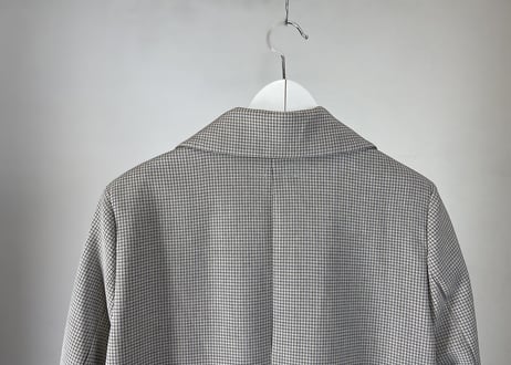 mm6 maison margiela check long coat