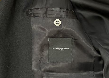 costume national homme coat dead stock