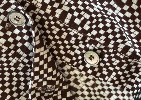 hermes "総柄" polo shirt