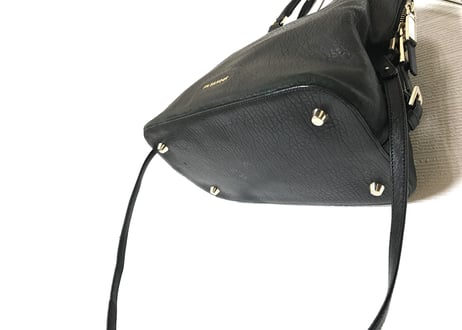 jilsander leather bag black