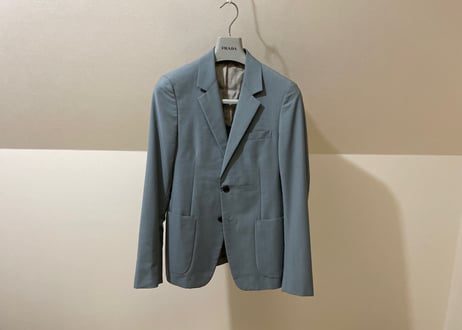 prada 2012ss runway blue jacket