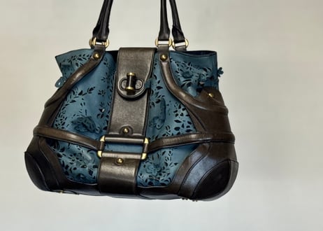 salvatore ferragamo decoration leather bag