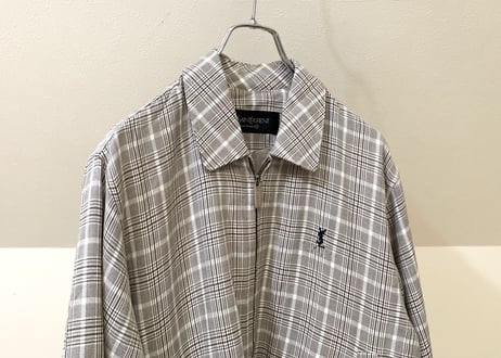 yves saint laurent check blouson