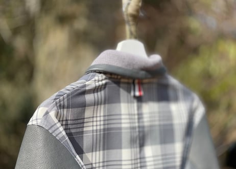 thom browne leather stadium jumper