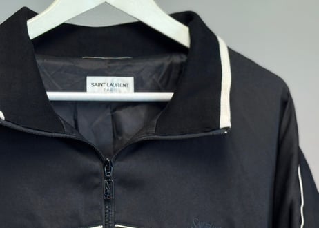 saint laurent 2023aw satin logo jacket