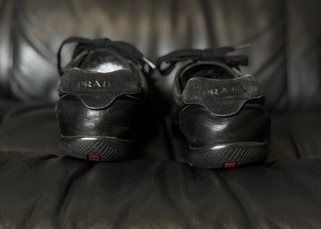 prada sports leather sneakers