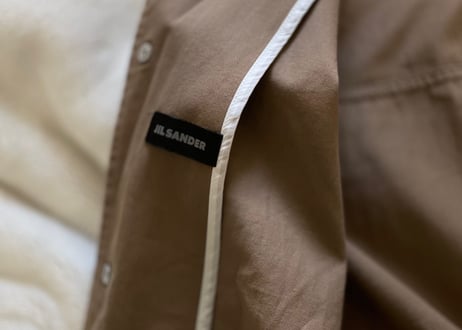 jilsander silk cotton blouson