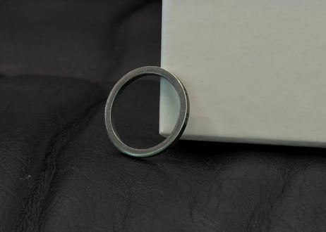 maison margiela silver number ring dead stock