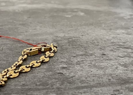 80-90s givenchy gold bracelet"H"
