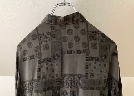 lanvin over size cupro shirt