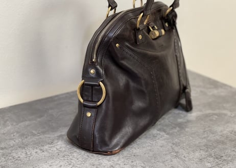yves saint laurent rive gauche leather bag "muse"