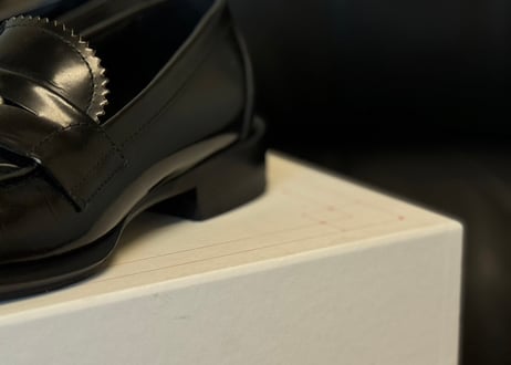 alexander mcqueen 2024ss leather heel loafer